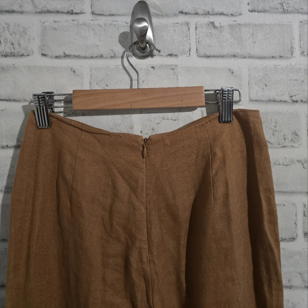 Reformation Linen Trouser Tan size‎ 0